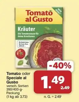 Famila Nord West Tomato al Gusto Kräuter Angebot