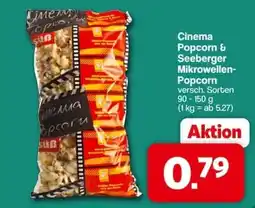 Famila Nord West Cinema Popcorn & Seeberger Mikrowellen-Popcorn Angebot