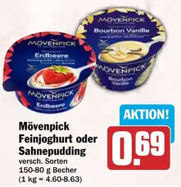 HIT Mövenpick Feinjoghurt oder Sah nepudding Angebot