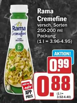 HIT Rama Cremefine Angebot