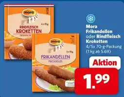 Combi Mora Frikanellen oder Rindfleisch Kroketten Angebot