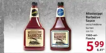 Selgros Mississippi Barbecue Sauce Angebot