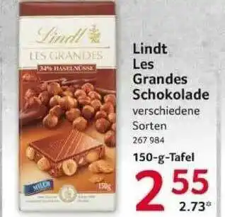 Selgros Lindt Les Grandes Schokolade Angebot