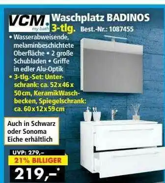 Norma24 Vcm Waschplatz Badinos Angebot