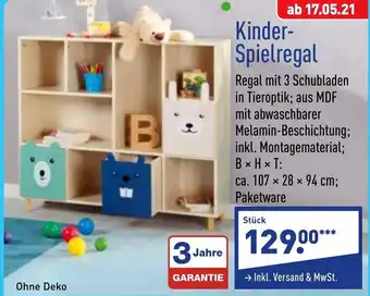 Aldi Nord Kinder Spielregal Angebot