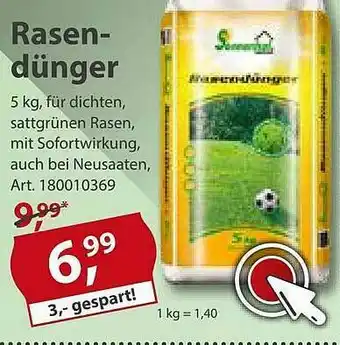 Sonderpreis Baumarkt Rasendünger Angebot