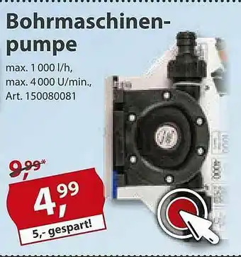 Sonderpreis Baumarkt Bohrmaschinenpumpe Angebot