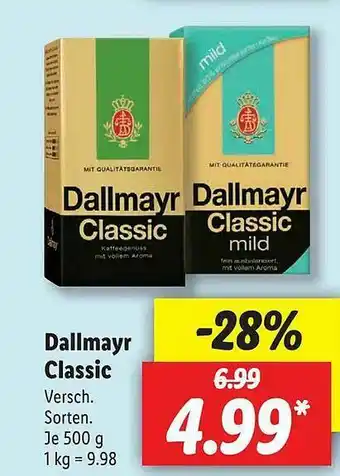 Lidl Dallmayr Classic Angebot