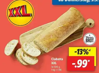 Lidl Ciabatta XXL Angebot