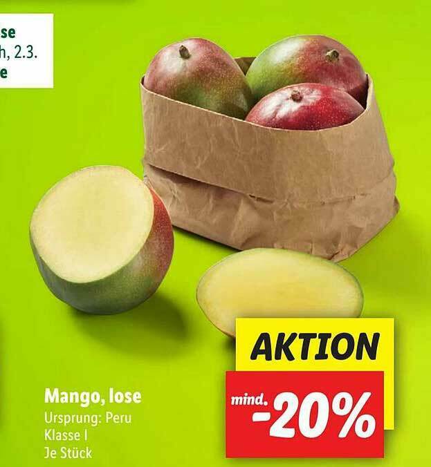 Mango, Lose Angebot bei Lidl