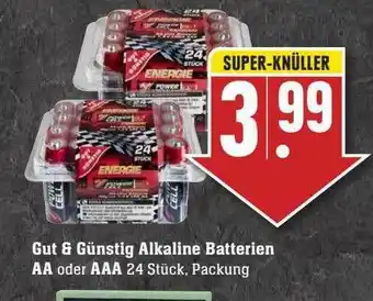 Scheck-in-Center Gut & Günstig Alkaline Batterien AA Oder AAA Angebot