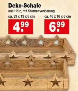 Krümet Sonderposten Deko-Schale aus Holz, mit Sternenverzierung Angebot