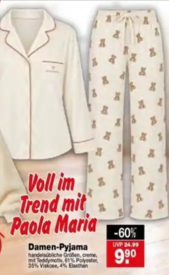 Damen-Pyjama Paola Maria
