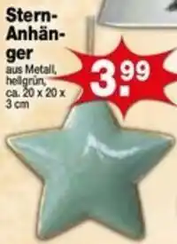 Krümet Sonderposten Stern Anhänger Angebot