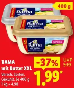 Lidl RAMA mit Butter XXL Angebot