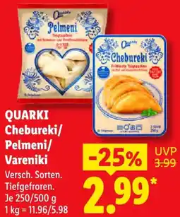 Lidl QUARKI Chebureki/Pelmeni/Vareniki Angebot
