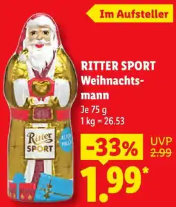 Lidl RITTER SPORT Weihnachtsmann Angebot