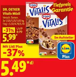 Lidl DR. OETKER Vitalis Müsli Angebot