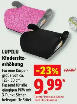 Lidl LUPILU Kindersitzerhöhung Angebot