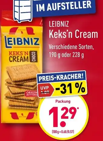 Aldi Nord Leibniz Keks'n Cream 190-228 g Angebot