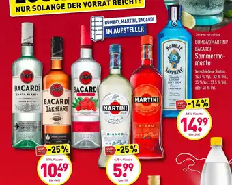 Aldi Nord Bombay, Martini, Bacardi Sommermomente 0,5L Angebot