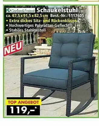 Norma24 Garden&freizeit Schaukelstuhl Angebot