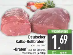 E-Center Deutscher Kalbs-Rollbraten oder Braten Angebot