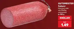 Kaufland GUTSMEISTER Salami Angebot