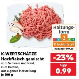 Kaufland K-WERTSCHÄTZE Hackfleisch gemischt Angebot