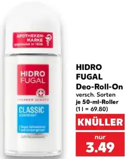 Kaufland HIDRO FUGAL Deo-Roll-On Angebot
