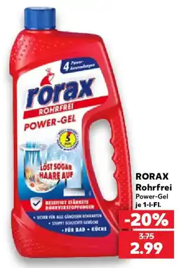 Kaufland RORAX Rohrfrei Power-Gel Angebot