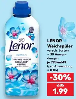 Kaufland Lenor Weichspüler Angebot
