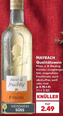 Kaufland MAYBACH Qualitätswein Angebot