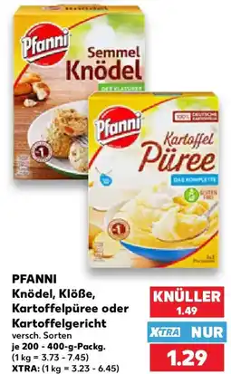 Kaufland PFANNI Knödel, Klöße, Kartoffelpüree oder Kartoffelgericht Angebot