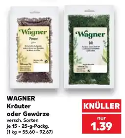 Kaufland WAGNER Kräuter oder Gewürze Angebot