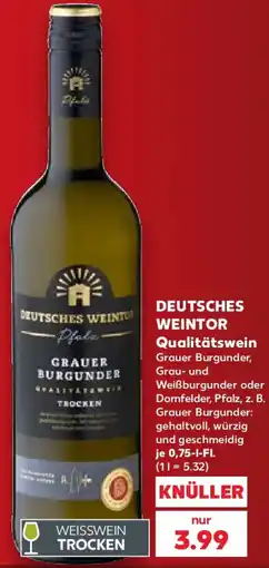 Kaufland DEUTSCHES WEINTOR Qualitätswein Angebot