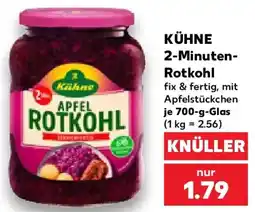 Kaufland KÜHNE 2-Minuten-Rotkohl Angebot