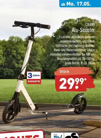 Aldi Nord Crane Alu Scooter Angebot