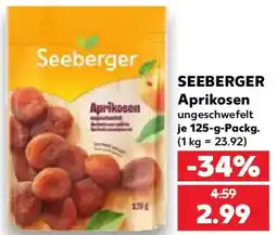 Kaufland SEEBERGER Aprikosen Angebot