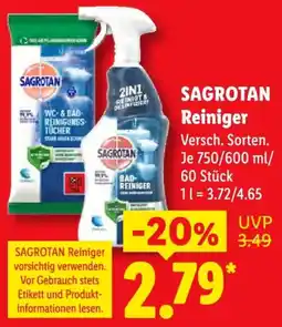 Lidl SAGROTAN Reiniger Angebot
