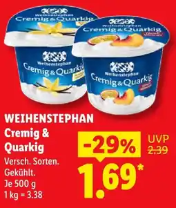 Lidl WEIHENSTEPHAN Cremig & Quarkig Angebot