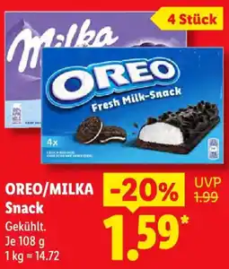Lidl OREO/MILKA Snack Angebot