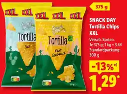 Lidl SNACK DAY Tortilla Chips XXL Angebot
