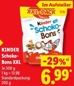Lidl KINDER Schoko Bons XXL Angebot