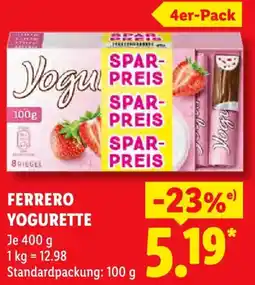 Lidl Ferrero yogurette Angebot