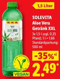 Lidl SOLEVITA Aloe Vera Getränk XXL Angebot