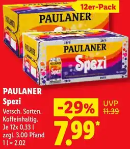 Lidl PAULANER Spezi Angebot