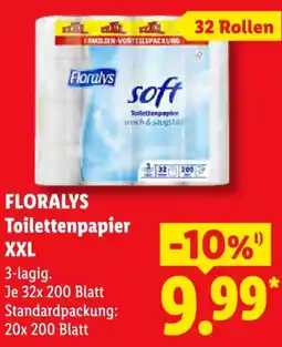 Lidl FLORALYS Toilettenpapier XXL Angebot