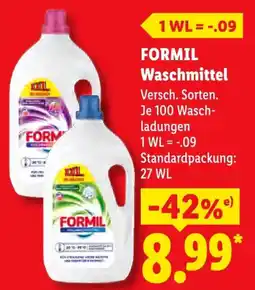 Lidl FORMIL Waschmittel Angebot