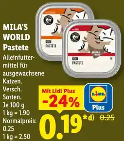 Lidl MILA'S WORLD Pastete Angebot